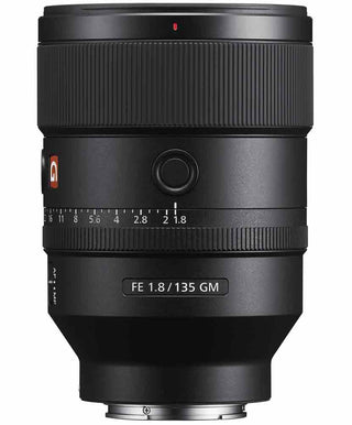 Top Side of the Sony FE 135mm f/1.8 GM Lens