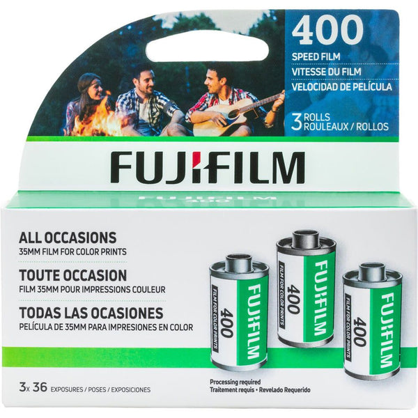Fujifilm 400 Color Negative 35mm Film 36 Exposure 3 Pack