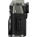 Port Side of the Fujifilm X-T30 III Body Charcoal