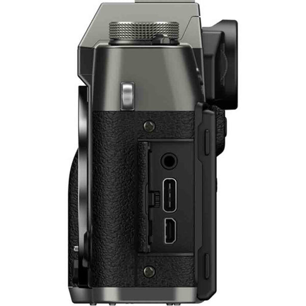 Port Side of the Fujifilm X-T30 III Body Charcoal