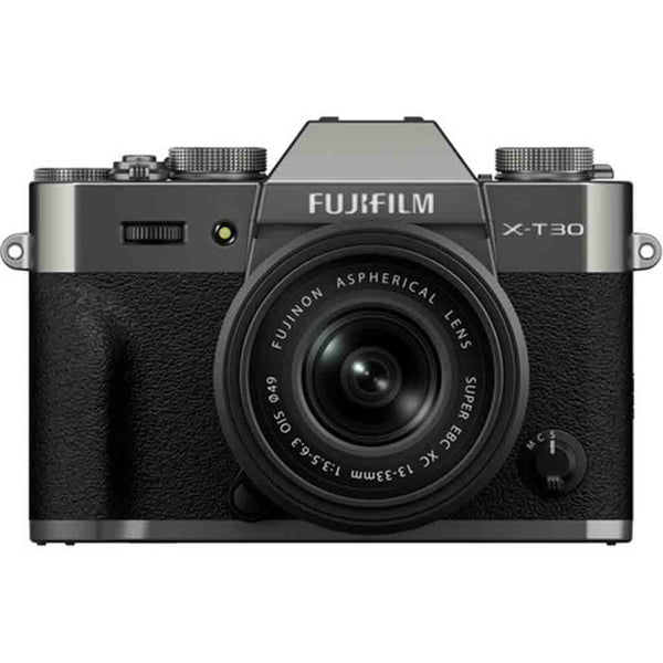 Front Side of the Fujifilm X-T30 III XF 13-33mm Kit Charcoal