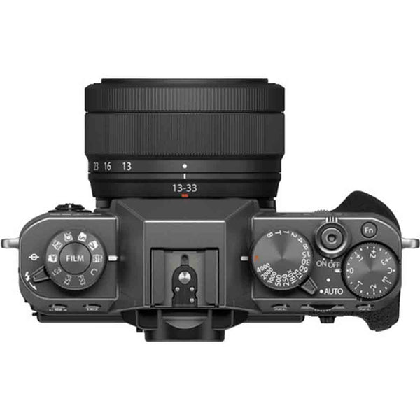 Top Side of the Fujifilm X-T30 III XF 13-33mm Kit Charcoal
