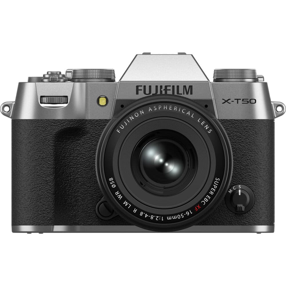 Fujifilm X-T50 Mirrorless Camera XF 16-50mm f/2.8-4.8 Kit Silver