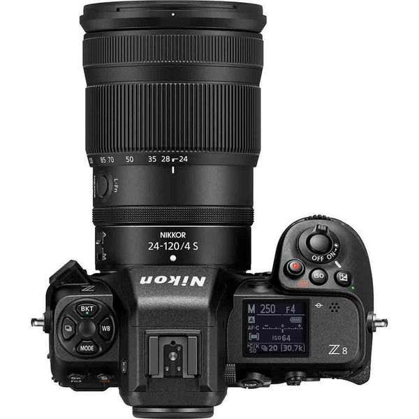 Top Side of the Nikon Z8 & Z24-120 Kit