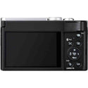 Rear Side of the Panasonic Lumix ZS99 Digtal Compact Silver
