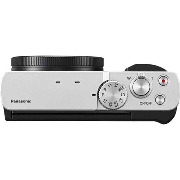 Top Side of the Panasonic Lumix ZS99 Digtal Compact Silver