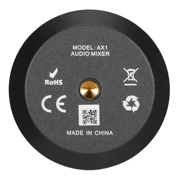 Rear Side of the Saramonic AX1 Mini Mixer