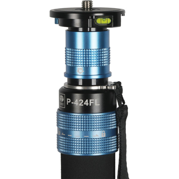 Quick Release Head of the Sirui P-424FL 4-Section Carbon Fiber Monopod