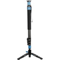 Standing Unextended Position of the Sirui P-424FL 4-Section Carbon Fiber Monopod