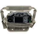 Gear Carry Demonstration of the Think Tank Retrospective 4 V2.0 Pinestone Shoulder Bag
