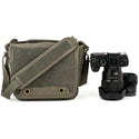 Gear Example of the Think Tank Retrospective 4 V2.0 Pinestone Shoulder Bag