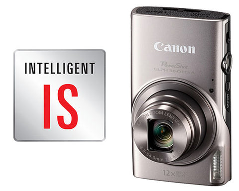 Canon’s Intelligent IS is like a magic wand that automatically detects camera movement. It then applies the perfect shake correction method, whether you’re taking a still photo or recording a video. So, you can focus on framing and capturing the perfect shot, without worrying about camera shake. And guess what? The icons clearly mark the image stabilization mode, so you can easily switch between them.