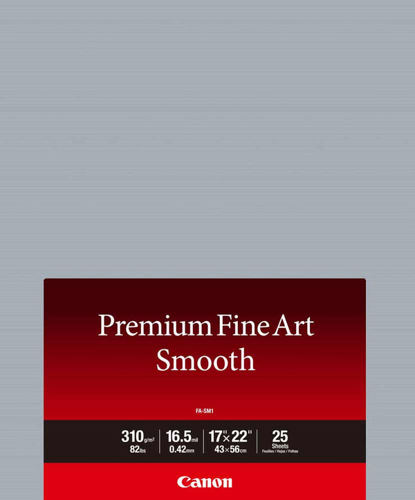 Canon Photo Paper Premium Fine Art Smooth 17x22 | 25 Sheets