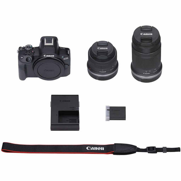 Box Contents of the Canon EOS R50 18-45 & 55-210 Kit