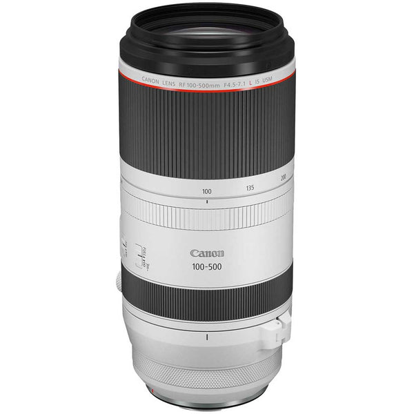 Top view of Canon RF 100-500mm f/4.5-7.1L IS USM Mirrorless Lens