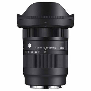 Lens Hood Attached to the Sigma 16-28mm F2.8 DG DN Contemporary for Sony E