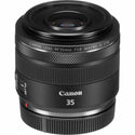 Front top side view of the Canon RF 35mm 1.8 STM Lens