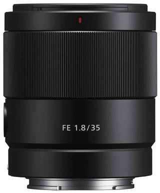 Front view of Sony FE 35mm f/1.8 Lens