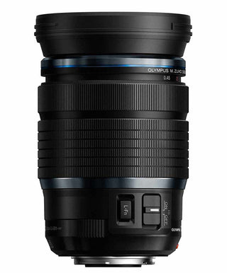 Front view of the Olympus M.Zuiko ED 12-100mm F4 IS PRO