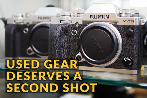Preowned Fujifilm Cameras with text Used Gear Deserves a Second Shot