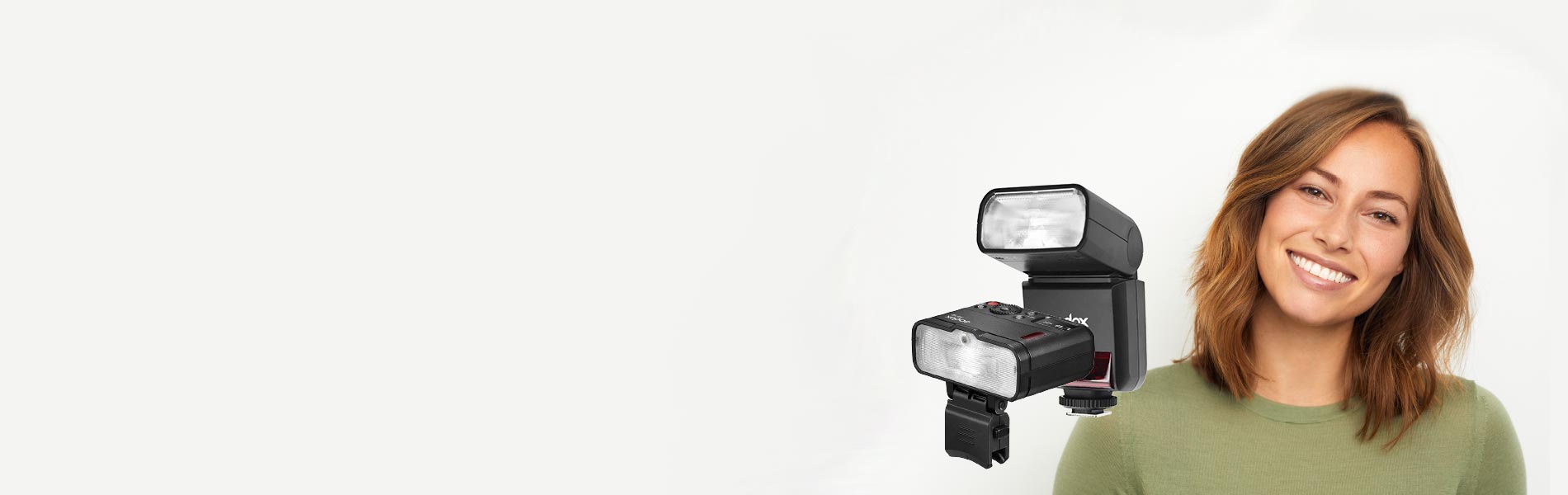 Godox Flashes with young female posing
