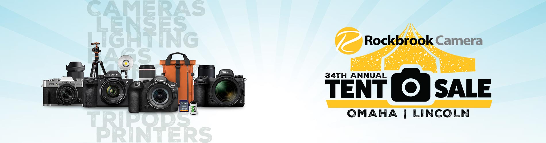 34th Annual Tent Sale at Rockbrook Camera