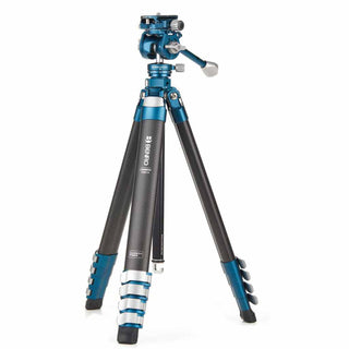Standing Unextended Position of the Benro CyanBird 5-Section Carbon Fiber Tripod FS20PRO 2-in-1 Head