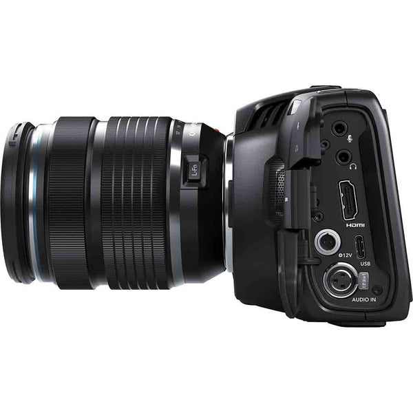 Inputs of the Blackmagic Design Pocket Cinema Camera 4K