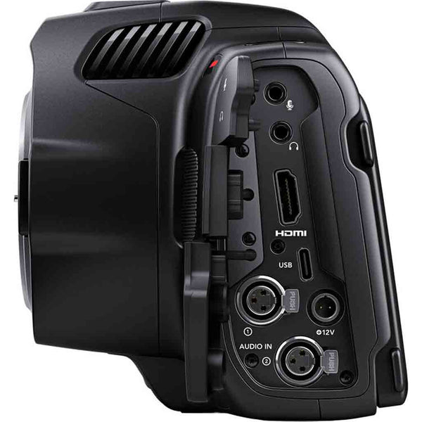 Inputs of the Blackmagic Design Pocket Cinema Camera 6K Pro