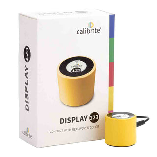 Package of the Calibrite Display 123 Monitor Calibrator