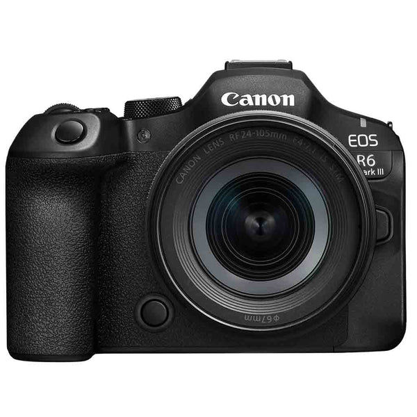 Front Side of the Canon EOS R6 Mark III with 24-105mm STM Lens Kit