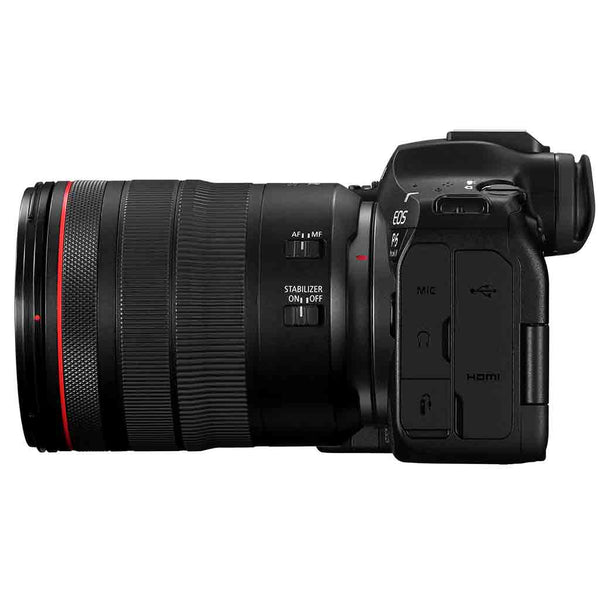 Port Side of the Canon EOS R6 Mark III with 24-105mm f/4 L Kit