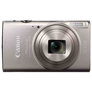 Front Side of the Canon Elph 360 HS A Digital Compact Camera Silver
