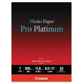 Canon Pro Platinum Paper 8.5x11 | 20 Sheets