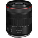 Front Element and Top Side of the Canon RF 20-50mm f/4L IS PZ Lens