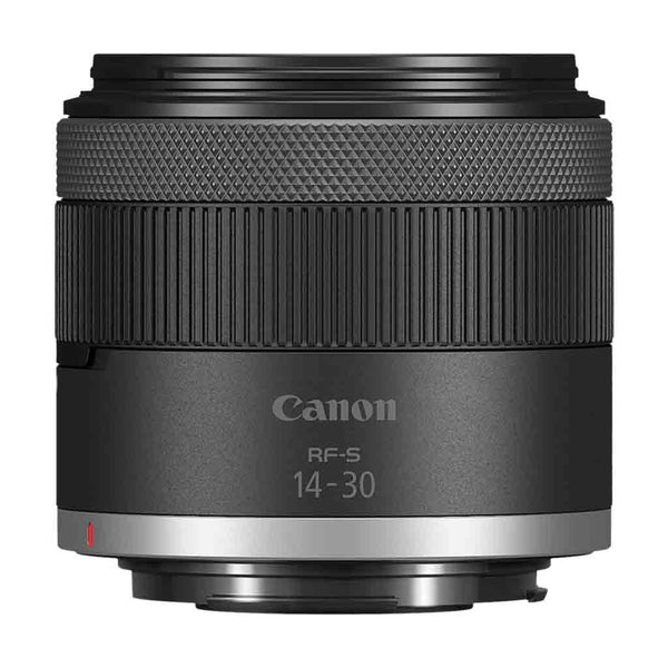 Top Side of the Canon RF-S 14-30mm f/4-6.3 IS STM PZ Mirrorless Lens