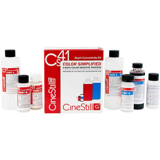 Box Contents of the Cinestill CS41 Quart Kit for C-41 Processing