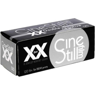 Package of Cinestill BwXX Monochromatic 120 Film Roll