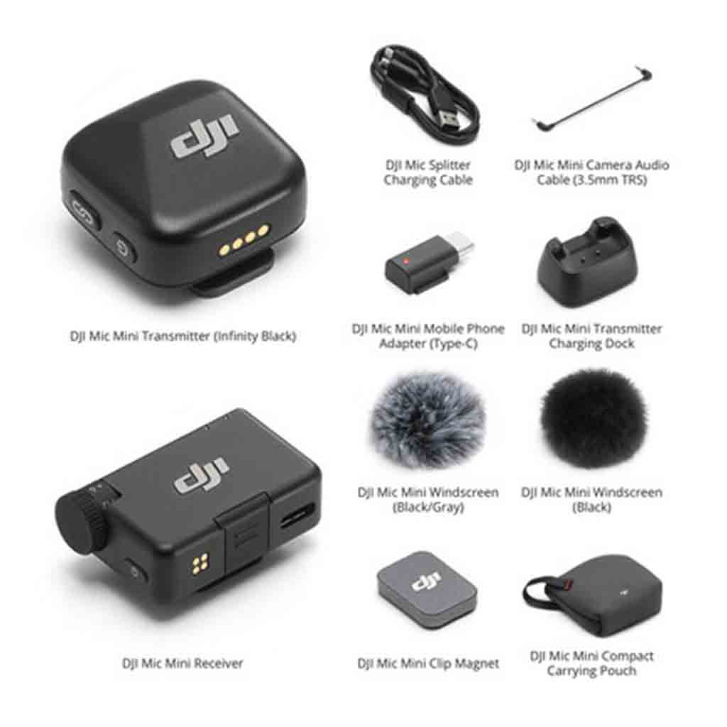 DJI Mic Mini 1 Transmitter & 1 Receiver Microphone Kit | Rockbrook