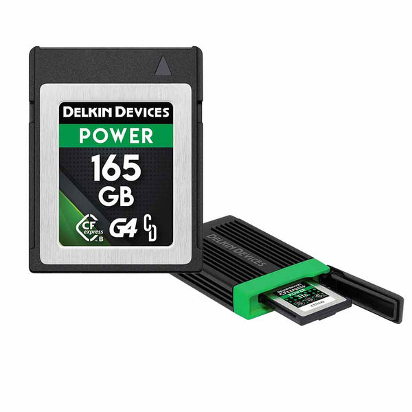 Delkin 165GB Power CFexpress Type B G4 Card + Reader Rockbrook Camera