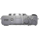 Top Side of the Fujifilm X-E5 Body Silver