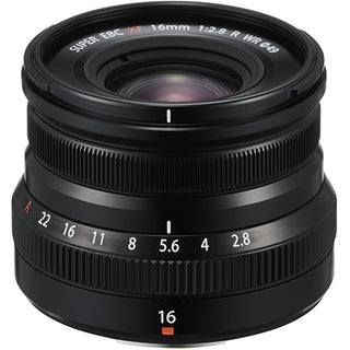 Top Side of the Fujifilm XF 16mm f/2.8 R WR Lens