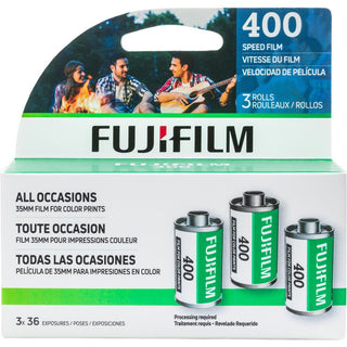 Fujifilm 400 Color Negative 35mm Film 36 Exposure 3 Pack
