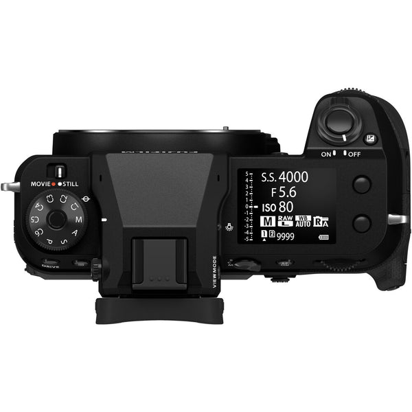 Top Side of the Fujifilm GFX 100S II Body