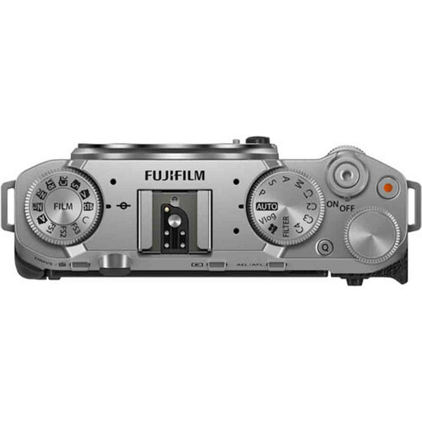 Top Side of the Fujifilm X-M5 Camera Body Silver