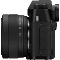 Port Side with Lens Attached of the  Fujifilm X-T30 III 13-33mm Kit Black