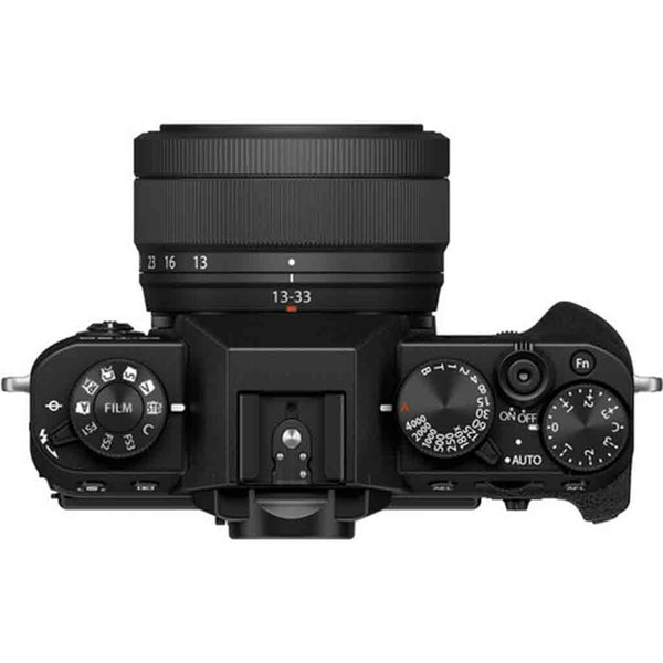 Top Side of the Fujifilm X-T30 III 13-33mm Kit Black