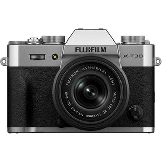 Front Side of the Fujifilm X-T30 III 13-33mm Kit Silver