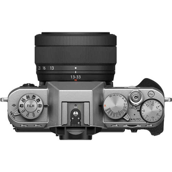 Top Side of the Fujifilm X-T30 III 13-33mm Kit Silver