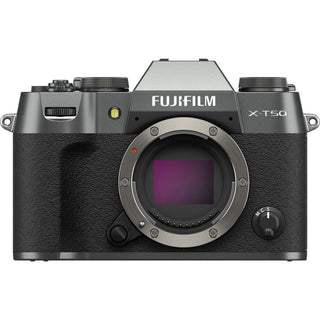 Front Side of the Fujifilm X-T50 Body Charcoal